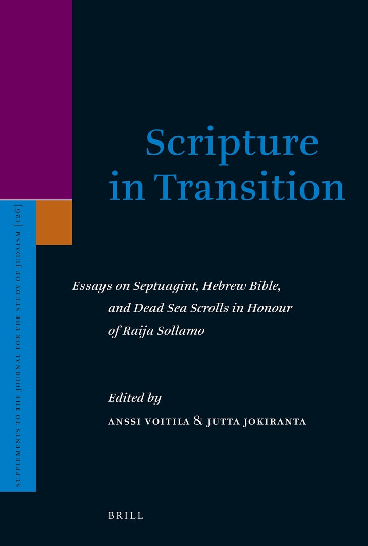 Cover image for Scripture in Transition ISBN 9789004165823